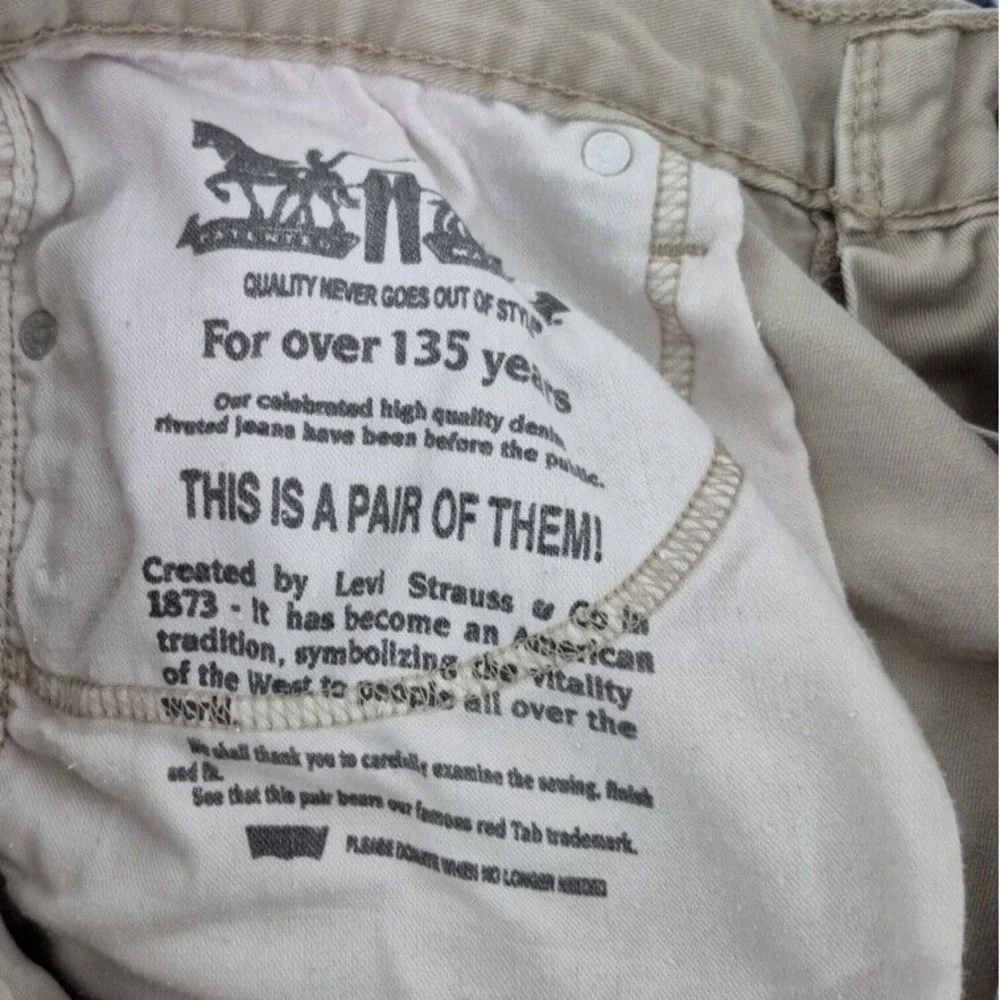 Levi's‎ 514  White Tab  Jeans Mens 34x30 Tan 5 Pkt Straight Leg Grunge